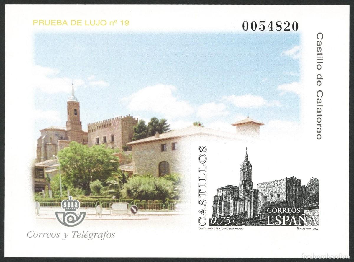 Sellos: ESPA&Ntilde;A, SELLO, PRUEBA DE LUJO, CASTILLO DE CALATORAO, 2002 - Foto 1