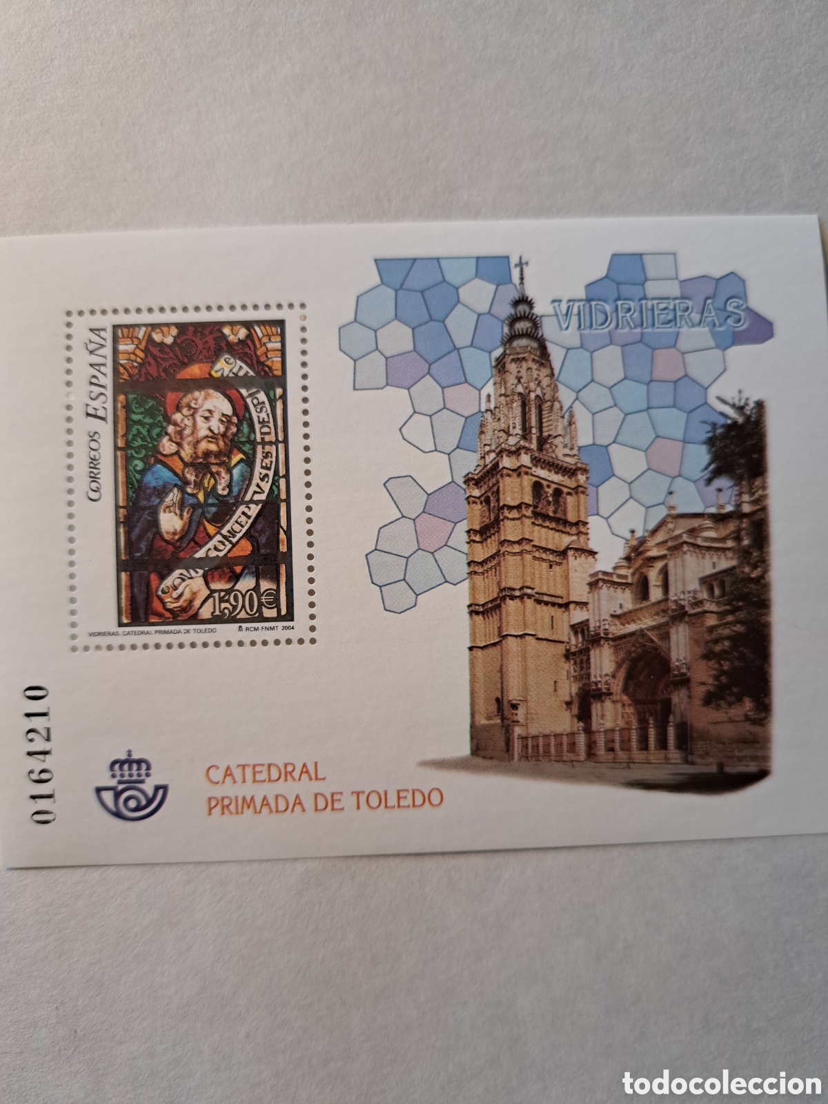 Sellos: Hoja dentada catedral de Toledo 2004 - Foto 1