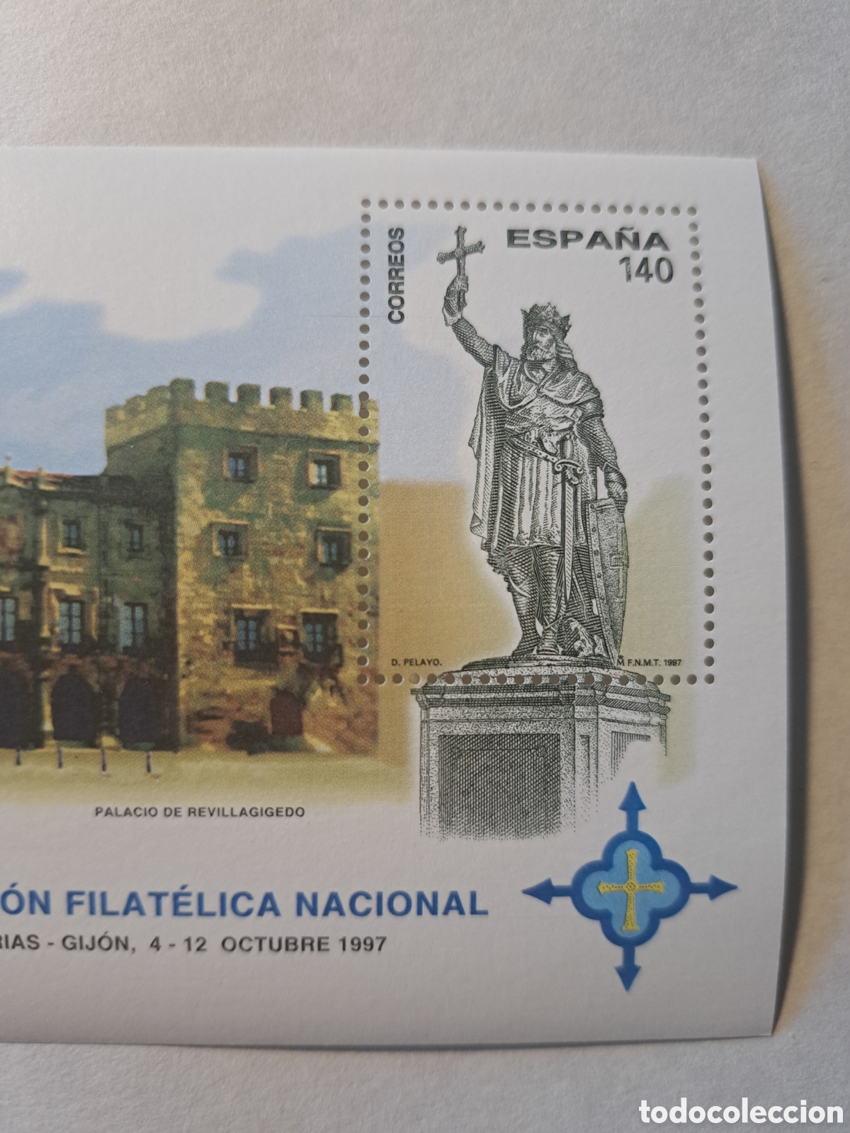 Sellos: Hola dentada Exfilna 97 Gijon - Foto 2