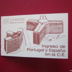 Sellos: CARNET INGRESO DE ESPAÑA Y PORTUGAL EN LA C.E.E.