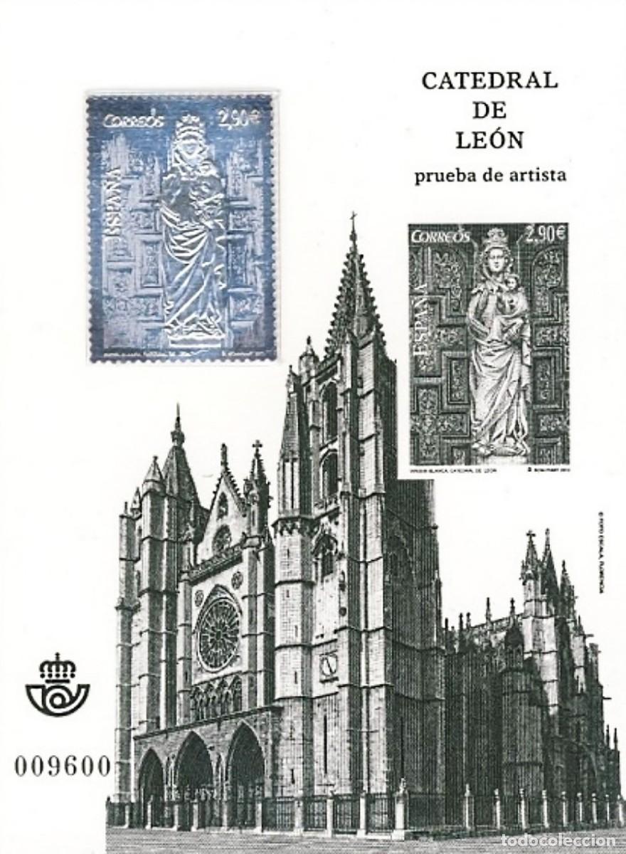 Sellos: PRUEBA DE LUJO 110 - Catedral de Le&oacute;n 2012. NUEVA - Foto 1