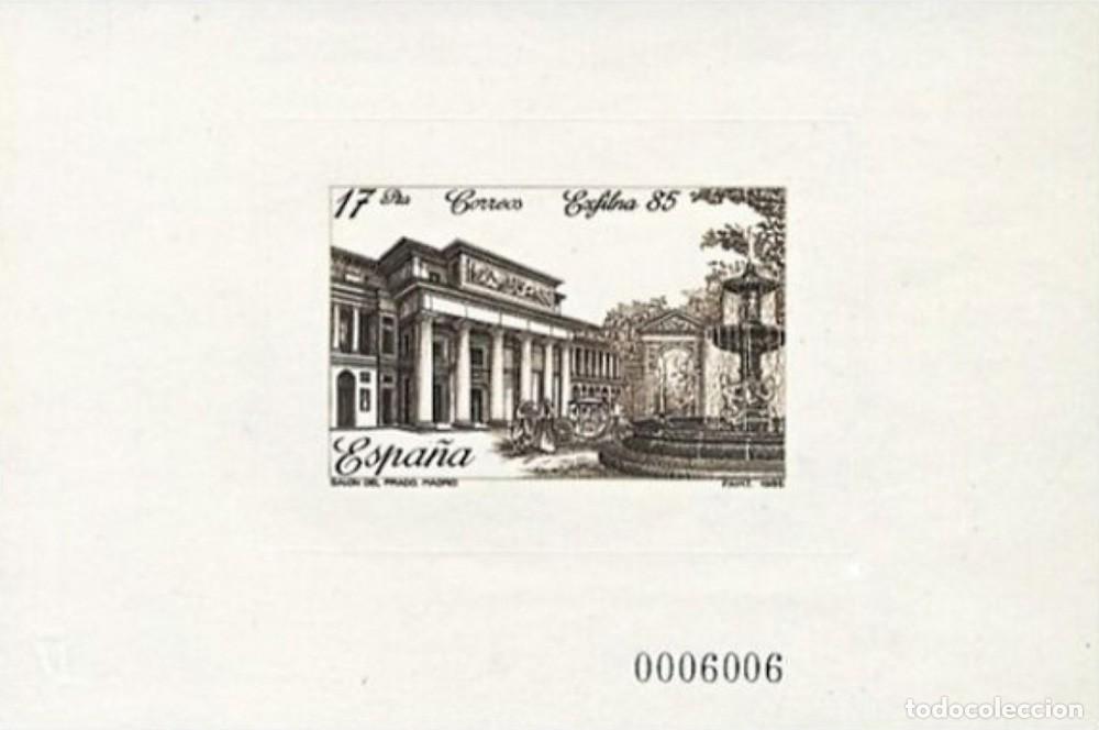Sellos: PRUEBA DE LUJO 8 - Exfilna 85. NUEVA - Foto 1
