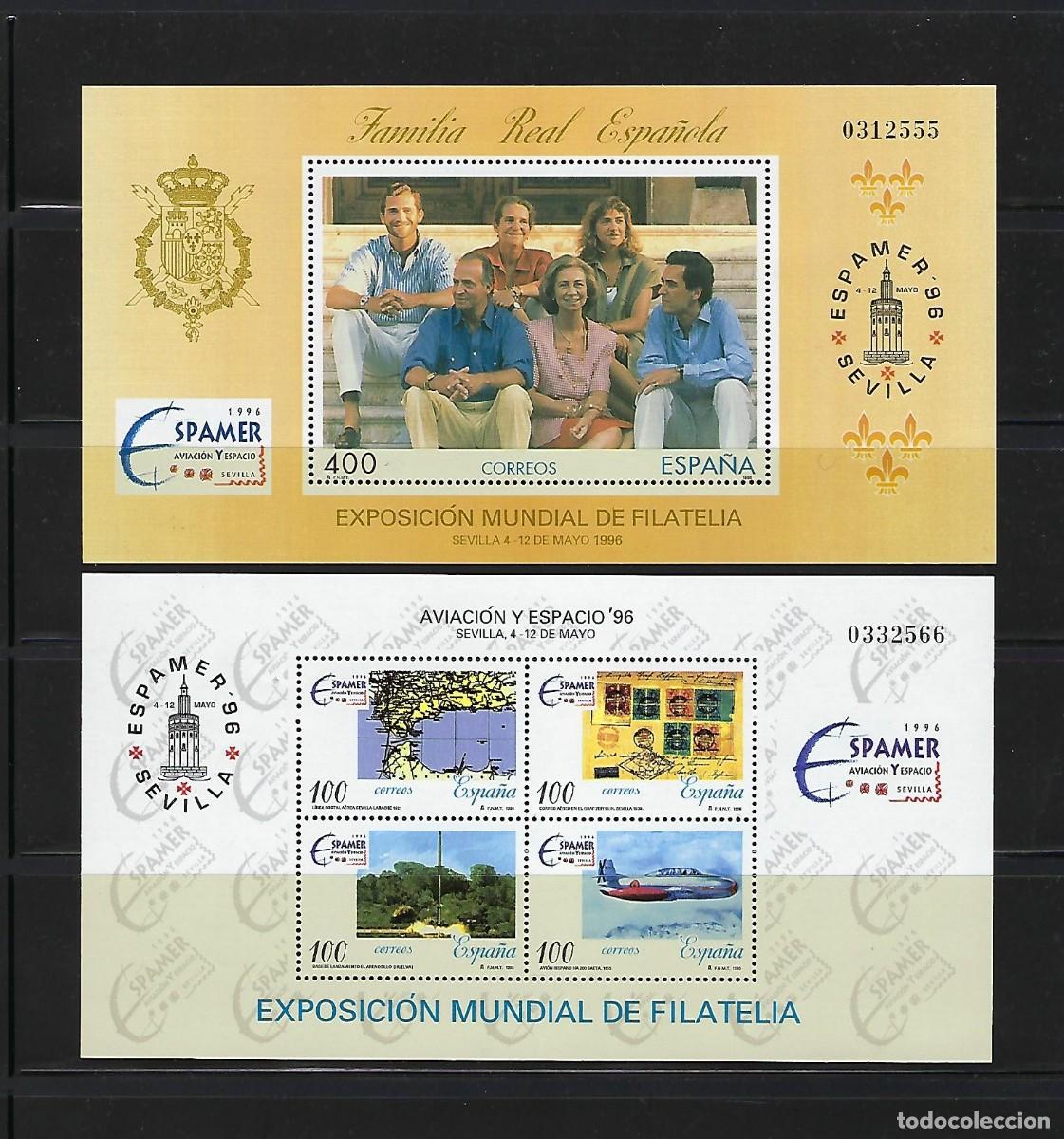 Sellos: ESPA&Ntilde;A. A&ntilde;o 1996. ESPAMER 96. - Foto 1