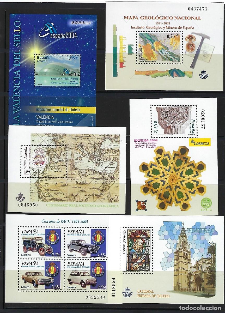 Sellos: ESPA&Ntilde;A. A&ntilde;o 2003. Conjunto de 6 Hojas bloques. - Foto 1