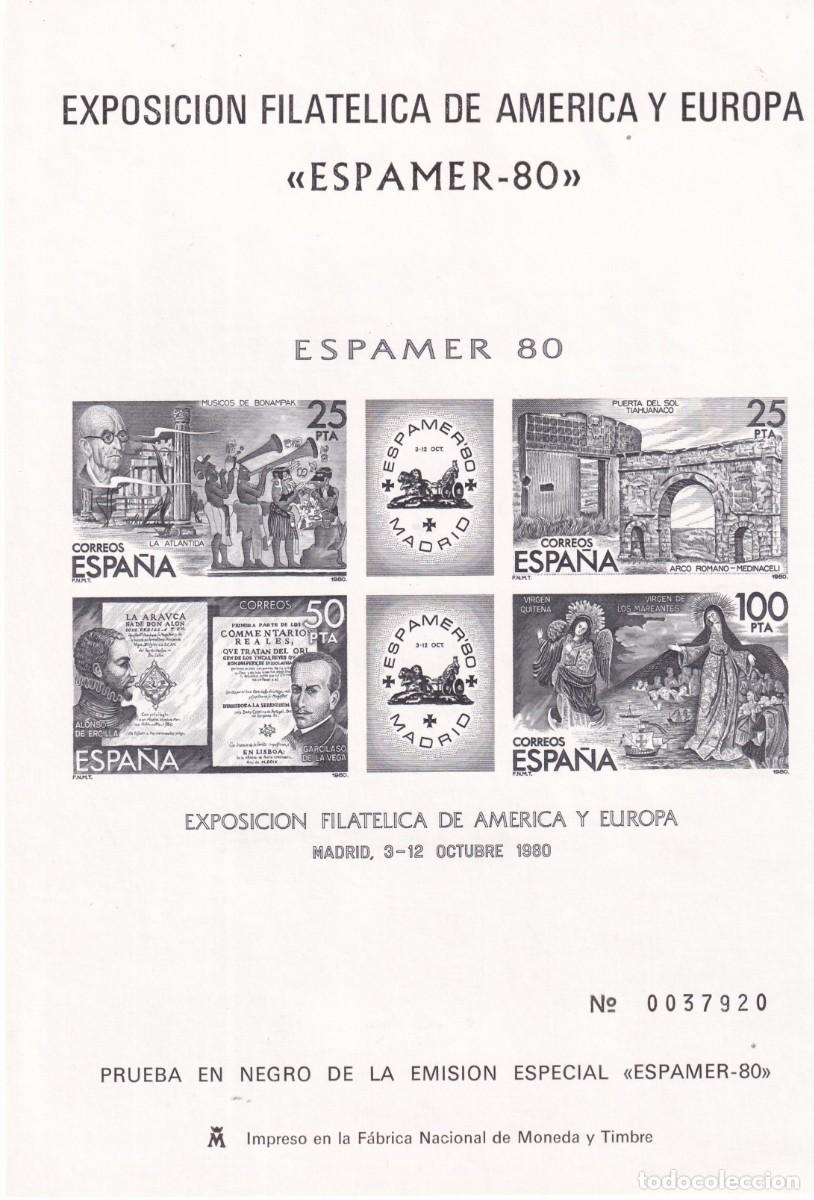 Sellos: ESPA&Ntilde;A. EDIFIL 3 (*) PRUEBA DE LUJO &rdquo;ESPA&Ntilde;A 80&rdquo; - Foto 1