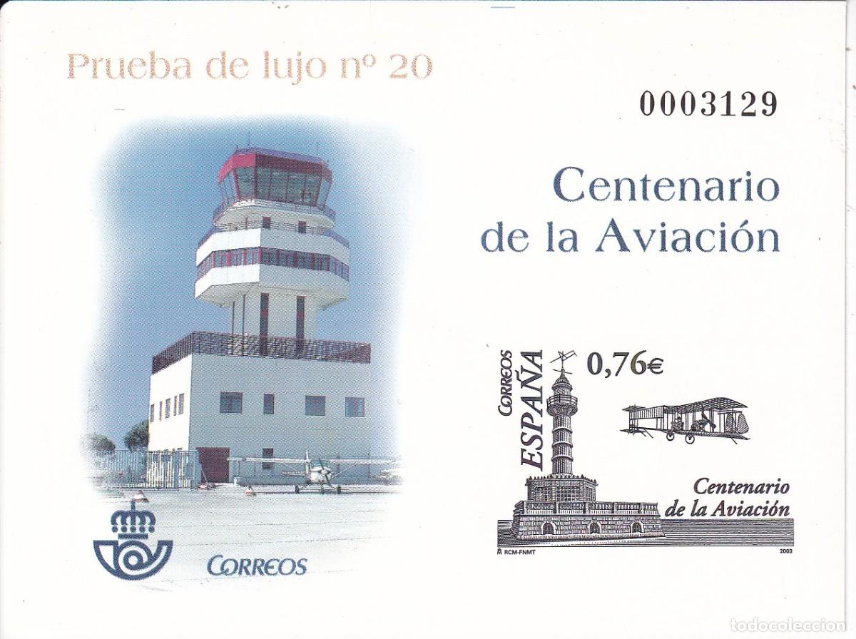 Sellos: PRUEBA DE LUJO N&ordm; 82 DEL CENTENARIO DE LA AVIACION - Foto 1
