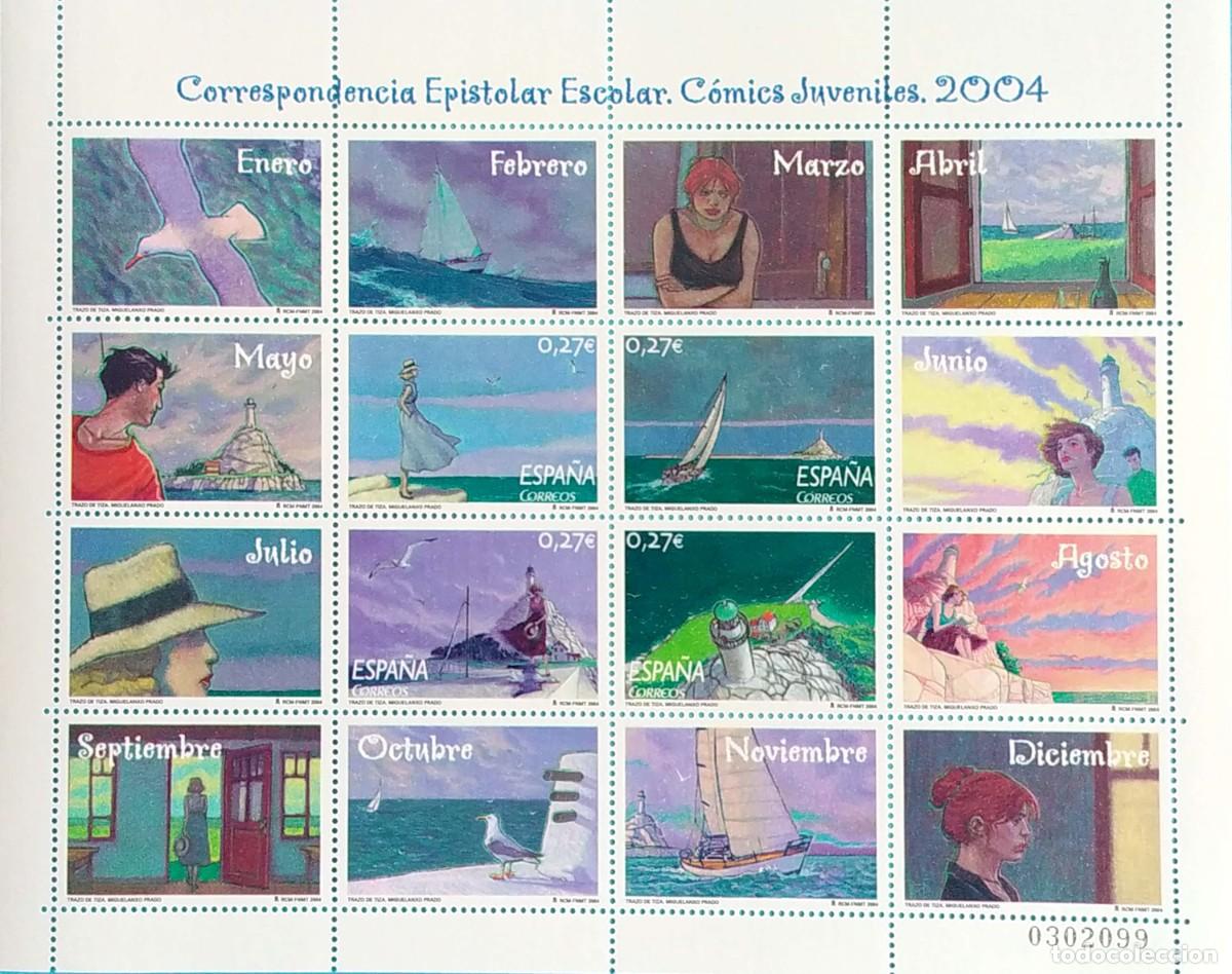 Sellos: CORRESPONDENCIA EPISTOLAR ESCOLAR - COMICS JUVENILES - 2004 - Foto 1