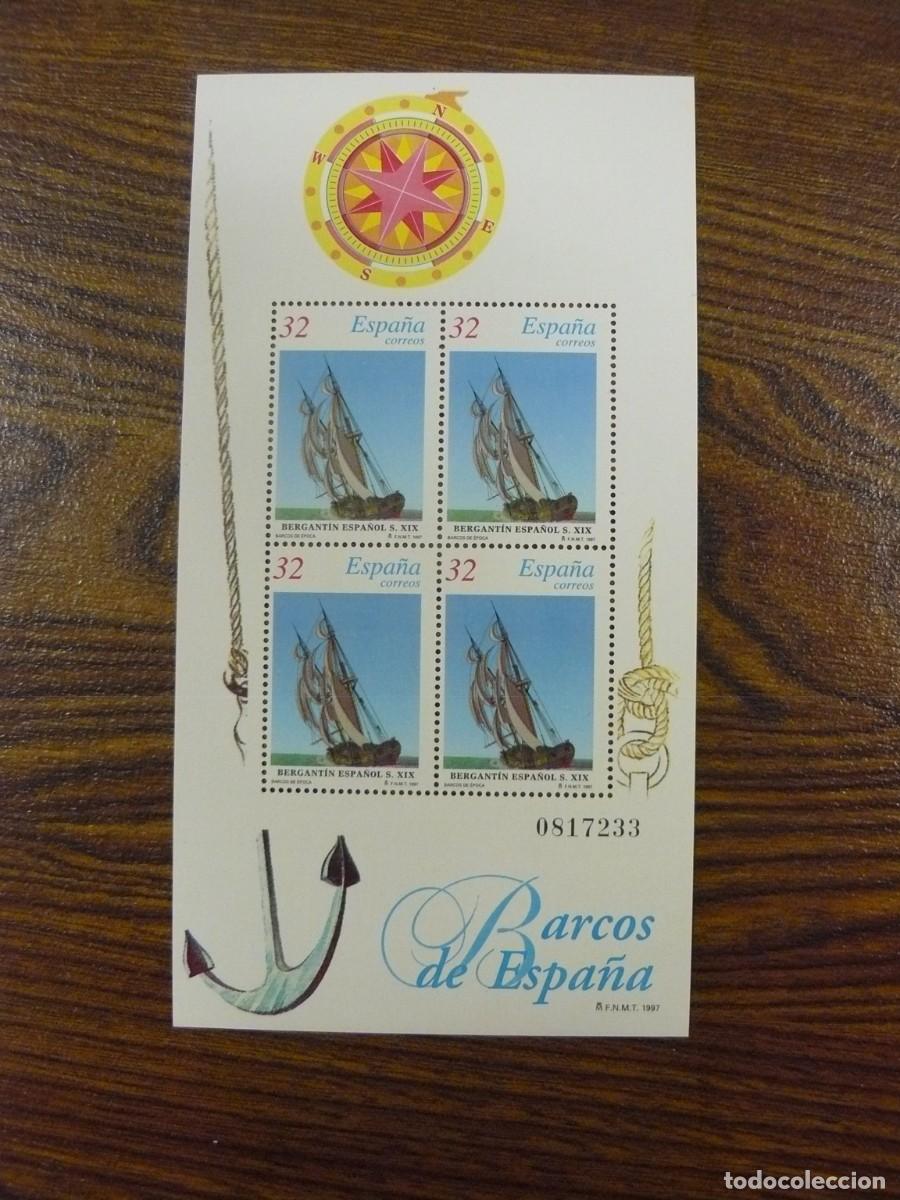 Sellos: Hoja bloque Barcos de Espa&ntilde;a 1999 - Foto 1