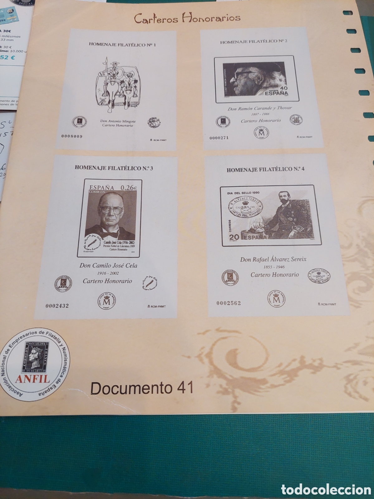 Sellos: DOCUMENTOS 2009 FERIA NACIONAL SELLO - Foto 3