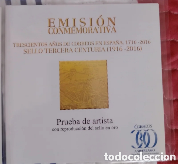 Sellos: Lote de 3 pruebas de artista tercera centuria - Foto 2
