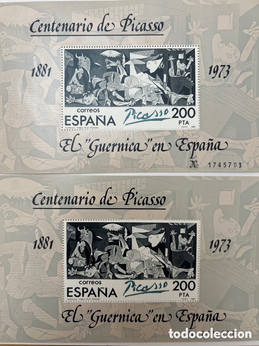 Sellos: Hoja bloque conmemorativa Picasso - Foto 1