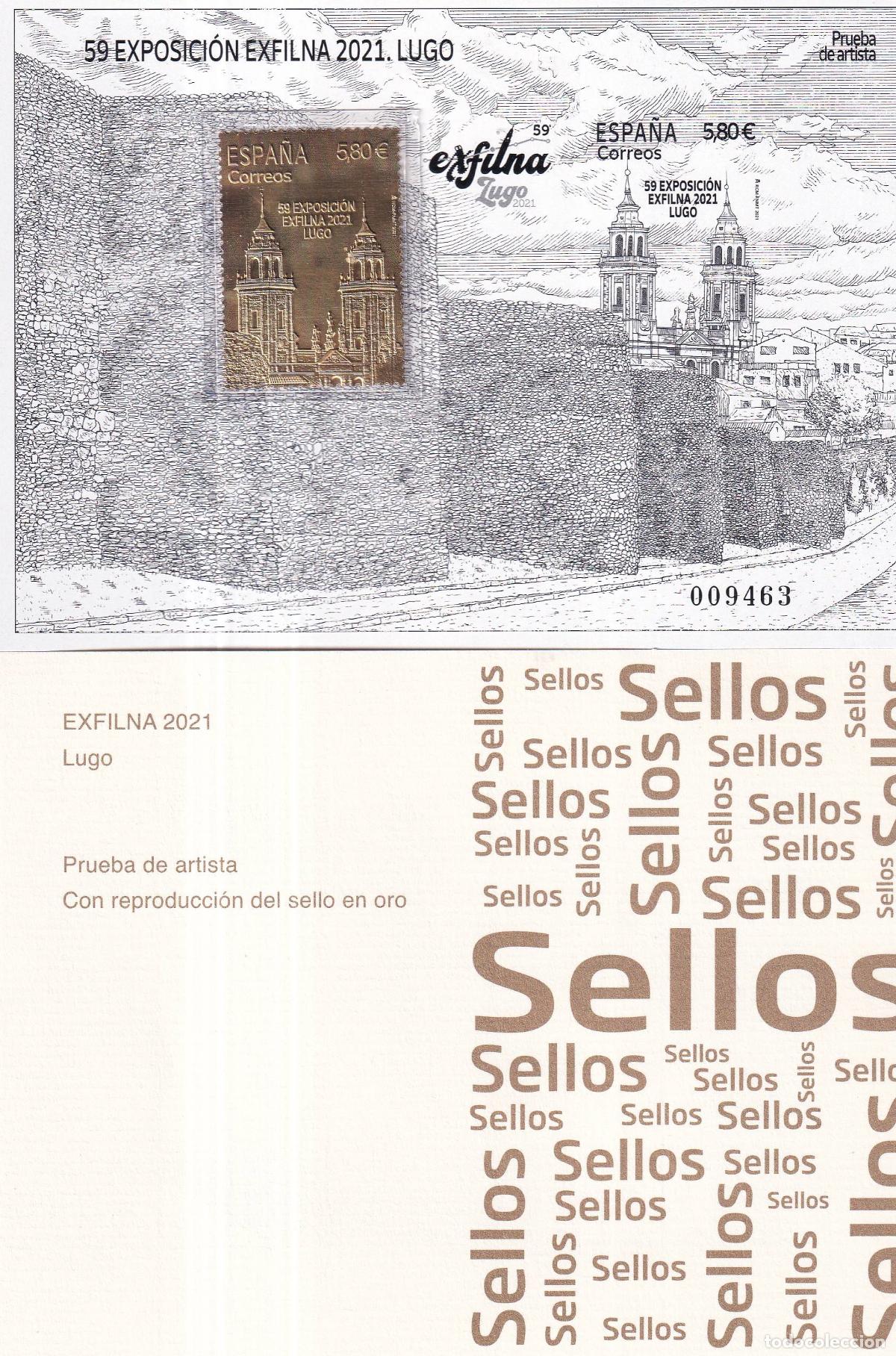 Stamps: Sellos Espa&ntilde;a Pruebas de Lujo n 158 con carpetilla en NUEVO perfecto estado