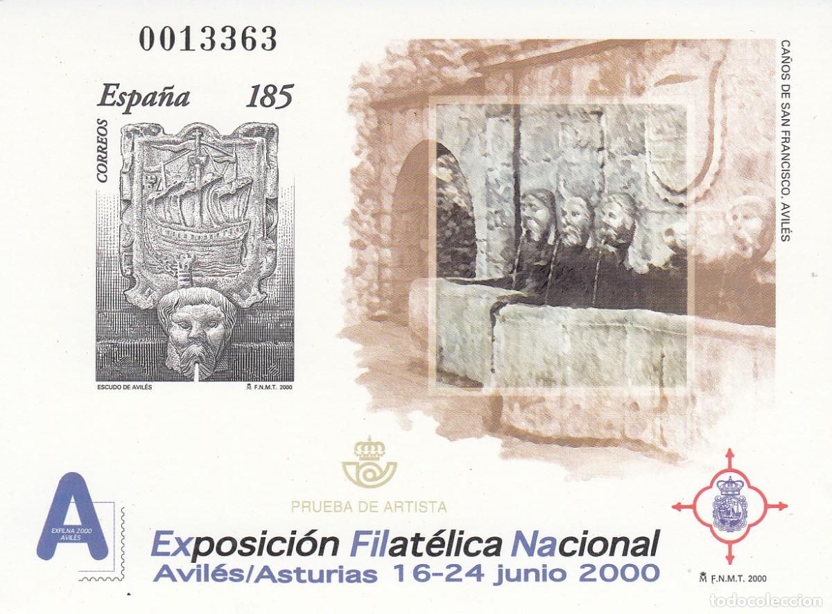 Sellos: PRUEBA OFICIAL NUM. 72 - EXFILNA 2000 AVIL&Eacute;S