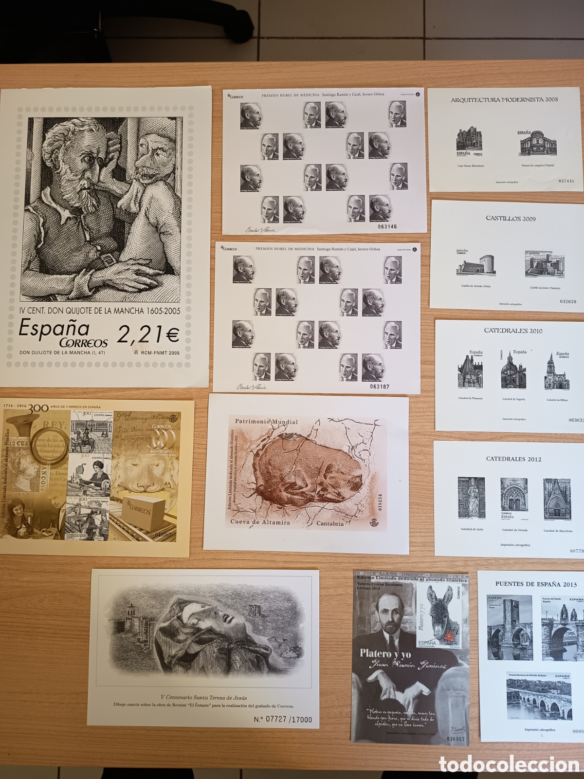 Sellos: Pruebas calcogr&aacute;ficas. 12 unidades Espa&ntilde;a