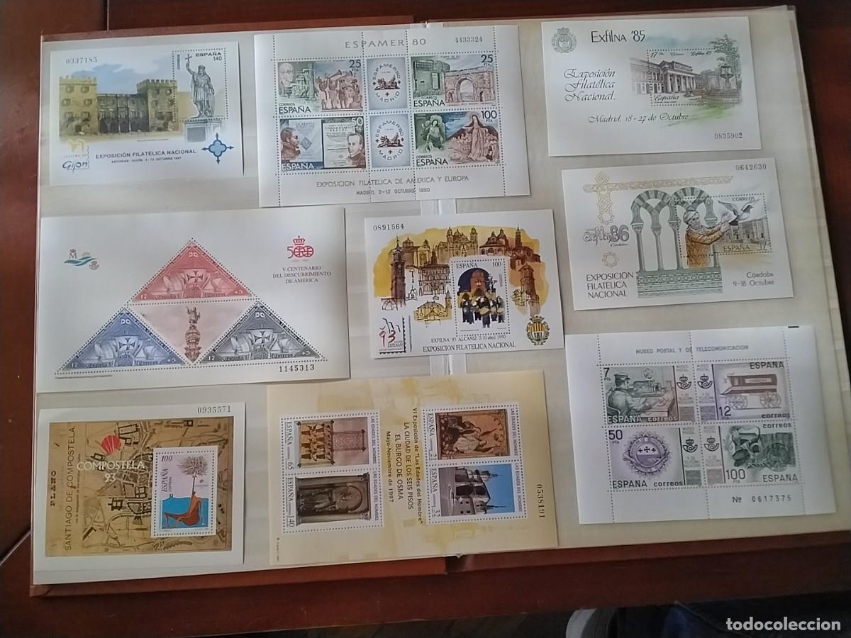 Sellos: Lote hojas bloque Espa&ntilde;a - Foto 1