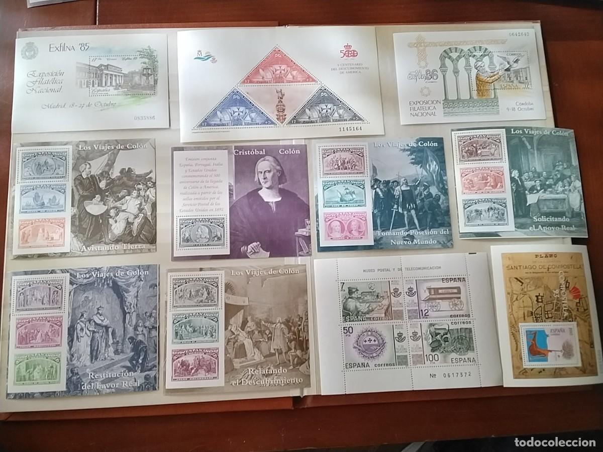 Sellos: Lote hojas bloque Espa&ntilde;a - Foto 1