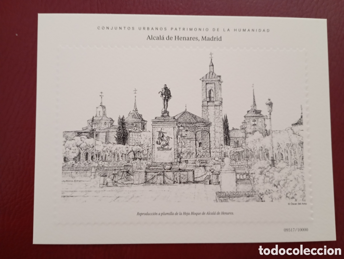 Sellos: ESPA&Ntilde;A 2025 - PRUEBA A PLUMILLA DEL LIBRO VALORES EN EL TIEMPO - PATRIMONIO ALCAL&Aacute; DE HENARES