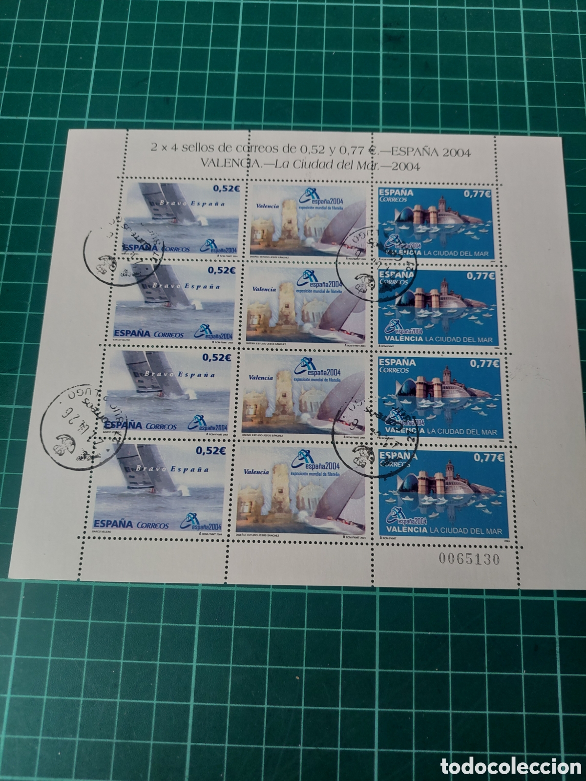 Sellos: MINIPLIEGOS 2004 VALENCIA CIUDAD DEL MAR EDIFIL 4082/3 USADOS LUJO