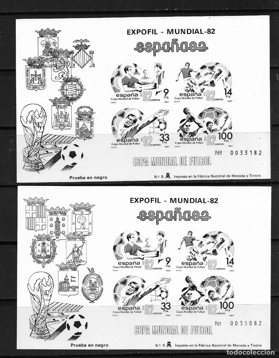 Briefmarken: ESPA&Ntilde;A 1982 - PRUEBA OFICIAL EDIFIL 4/5 - ESPA&Ntilde;A 82 (LOS DE LA FOTO). MNH.