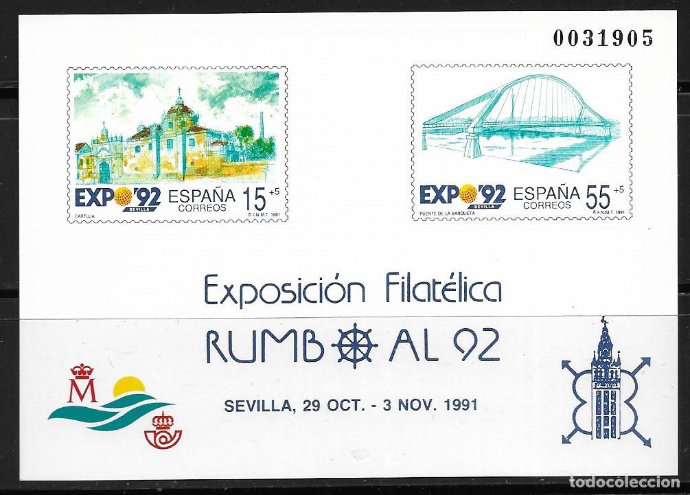 Sellos: ESPA&Ntilde;A 1991 - PRUEBA OFICIAL EDIFIL 23 - EXPOSICI&Oacute;N FILAT&Eacute;LICA, RUMBO AL 92. MNH.