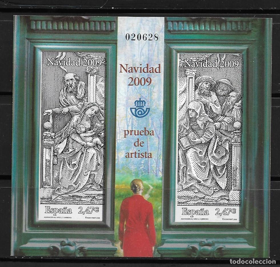 Briefmarken: ESPA&Ntilde;A 2009, PRUEBA OFICIAL EDIFIL 100 - NAVIDAD. MNH.