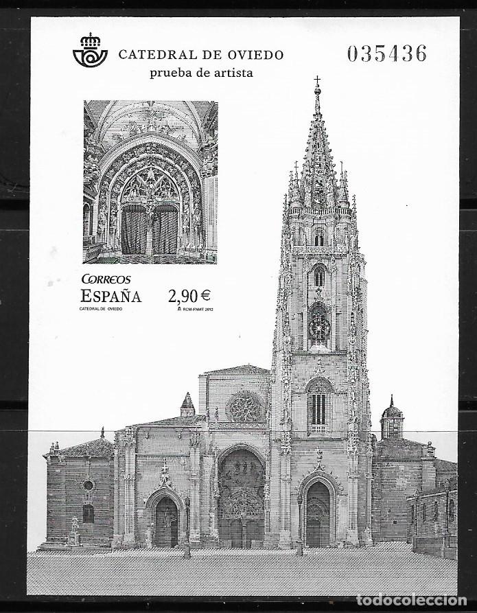 Timbres: ESPA&Ntilde;A 2012, PRUEBA OFICIAL EDIFIL 109 - CATEDRAL DE OVIEDO. MNH.