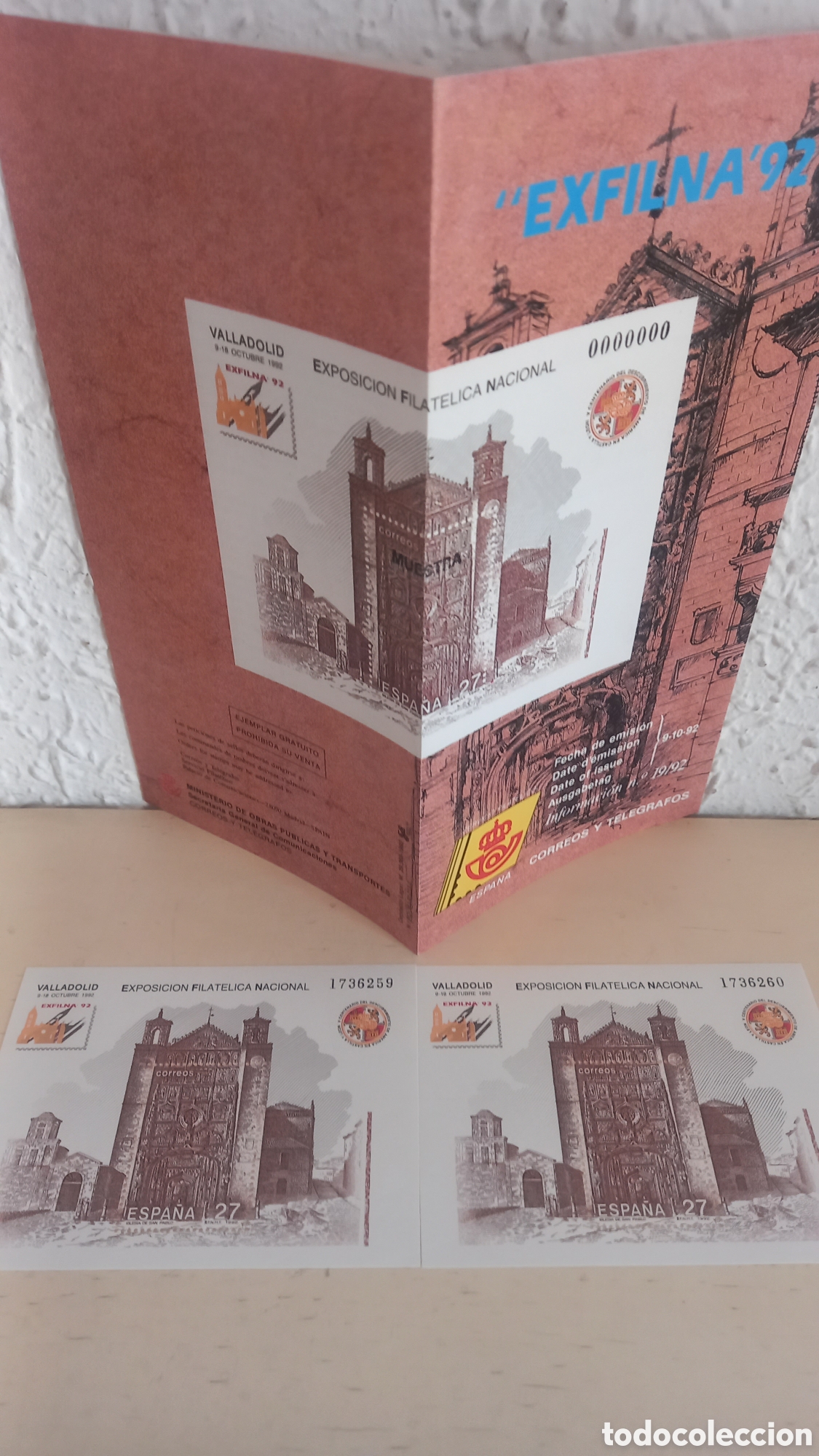 Sellos: EXFILNA 92. Valladolid 1992