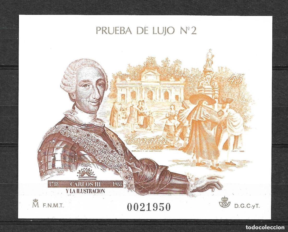 Sellos: espa&ntilde;a 1988 prueba oficial 17 ** mnh - 31/4