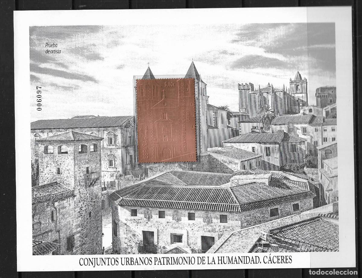 Briefmarken: ESPA&Ntilde;A 2021, PRUEBA OFICIAL EDIFIL 157 - PATRIMONIO DE LA HUMANIDAD C&Aacute;CERES. MNH.