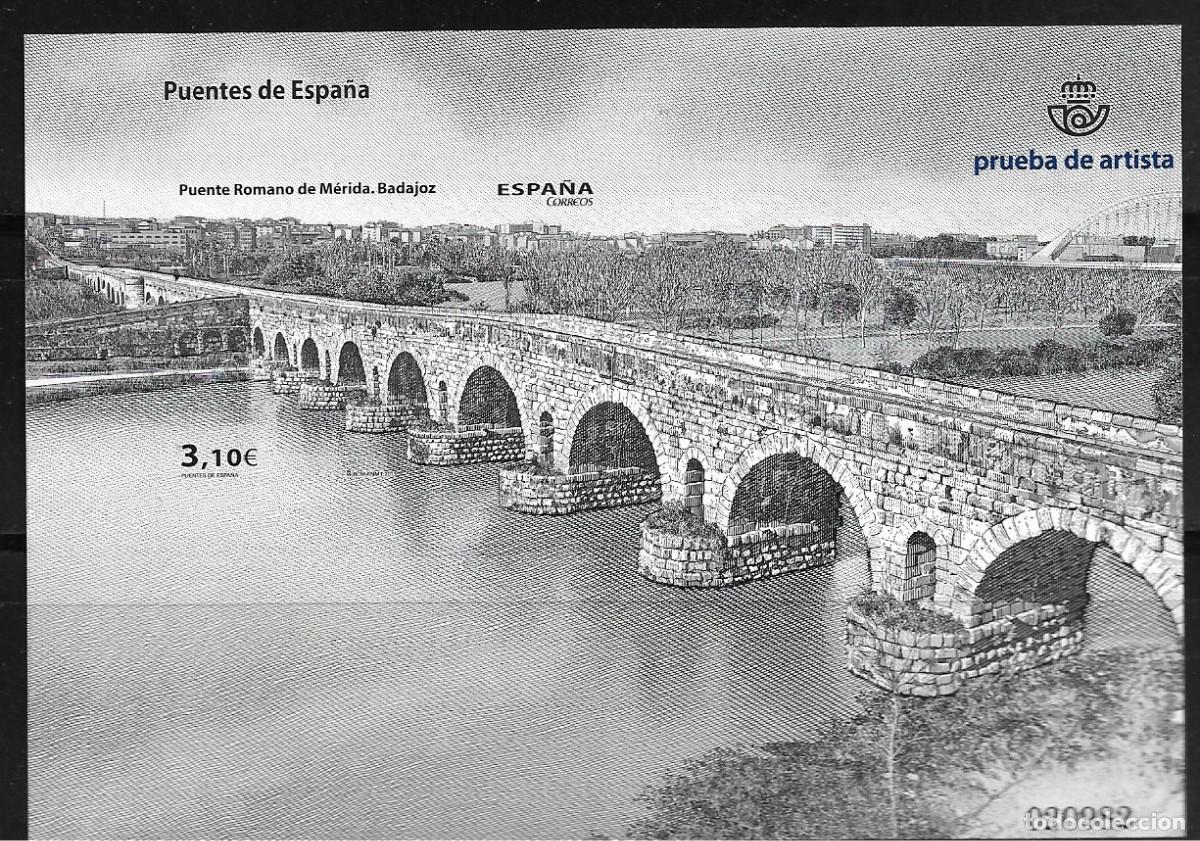 Sellos: ESPA&Ntilde;A 2013, PRUEBA OFICIAL EDIFIL 113 - PUENTE ROMANO DE M&Eacute;RIDA. MNH.