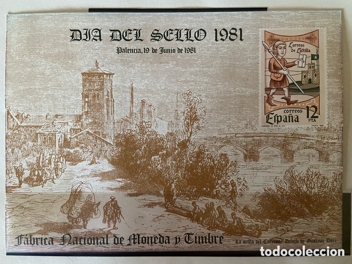 Briefmarken: HOJA RECUERDO EXFILNA 81. PALENCIA. DIA DEL SELLO 1981.