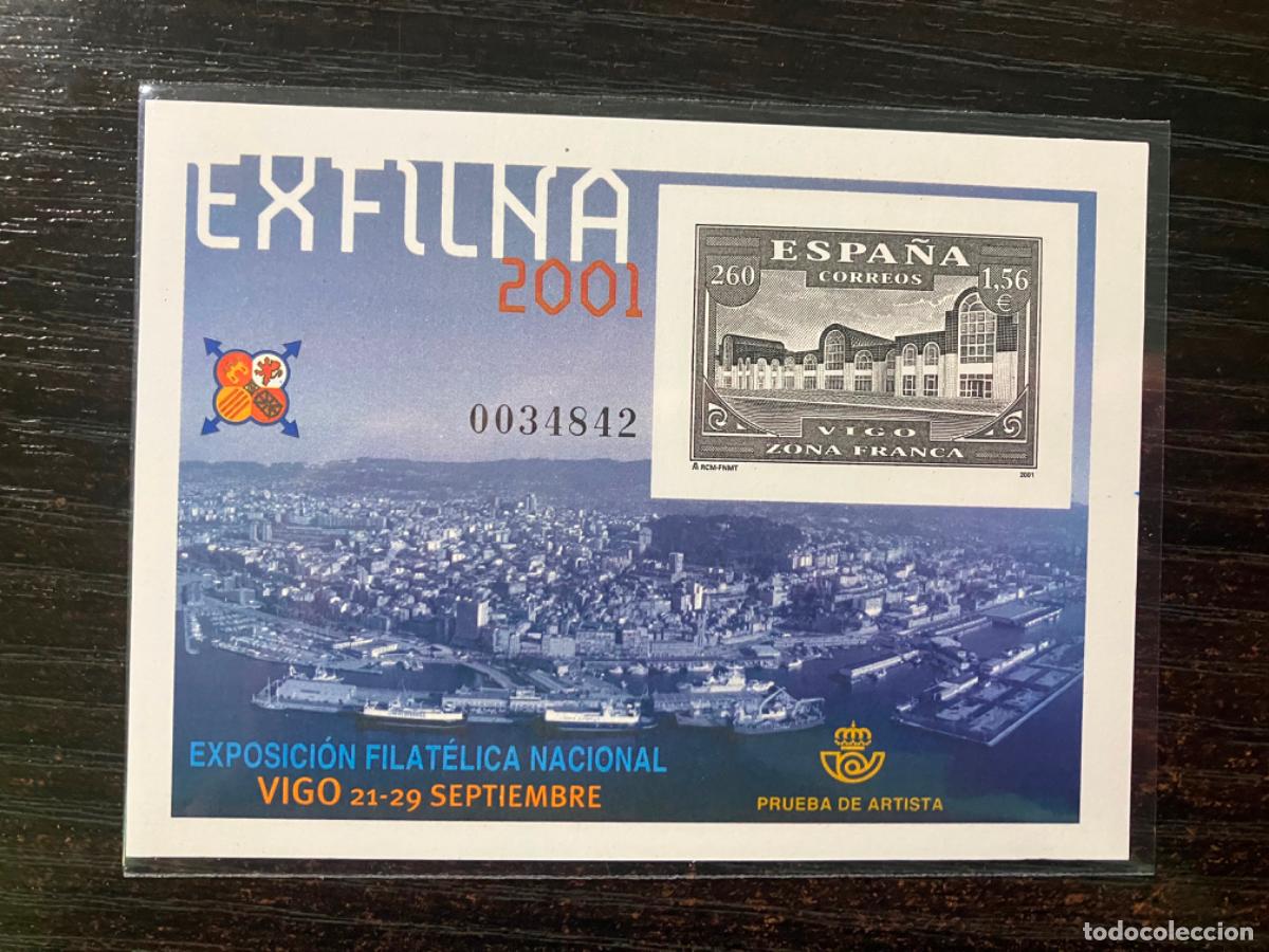 Sellos: Prueba filat&eacute;lica de artista - Exfilna 2001 Vigo - N&ordm; 75