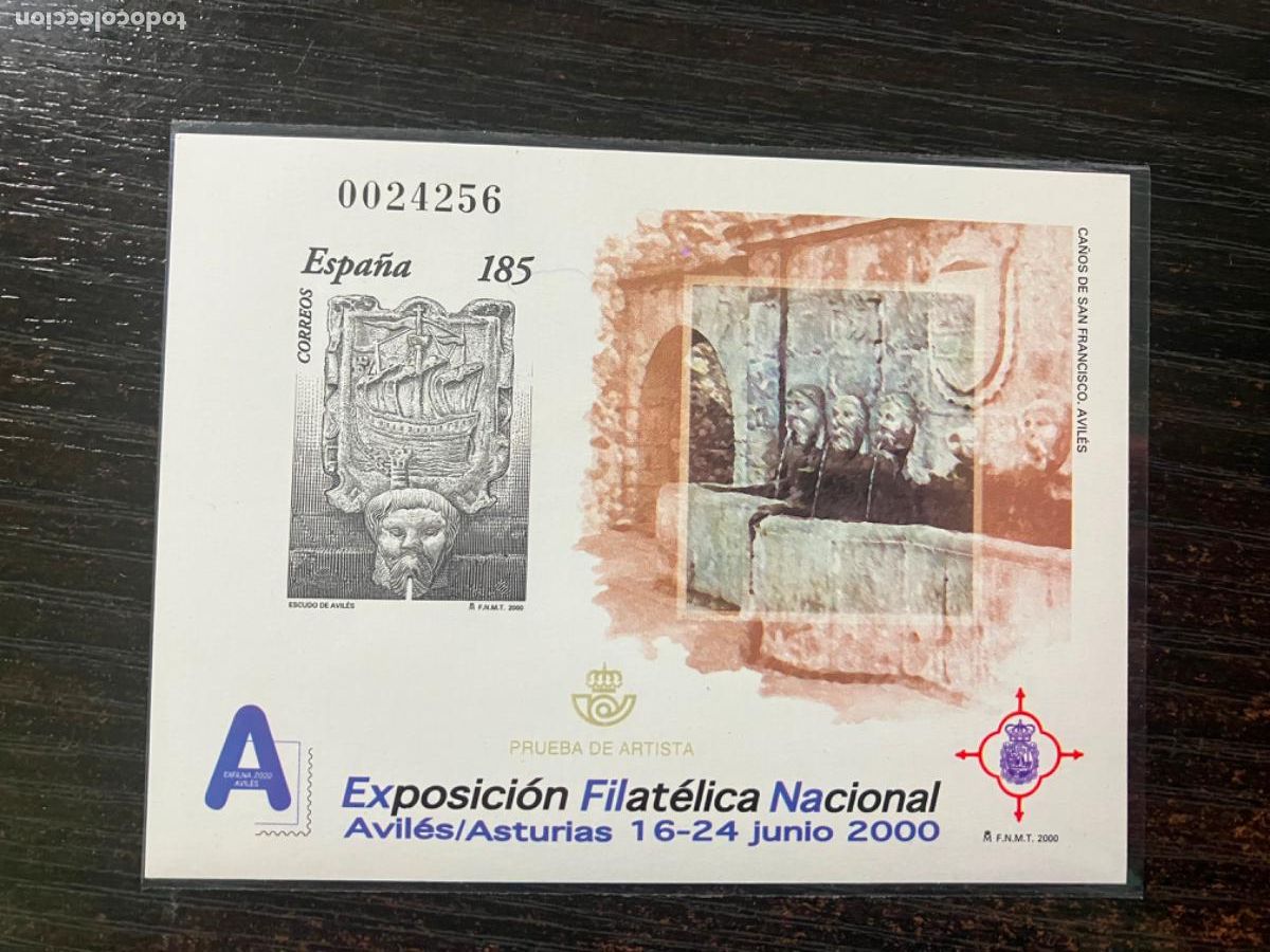 Sellos: Prueba filat&eacute;lica de artista - Exfilna 2000 Avil&eacute;s - N&ordm; 72