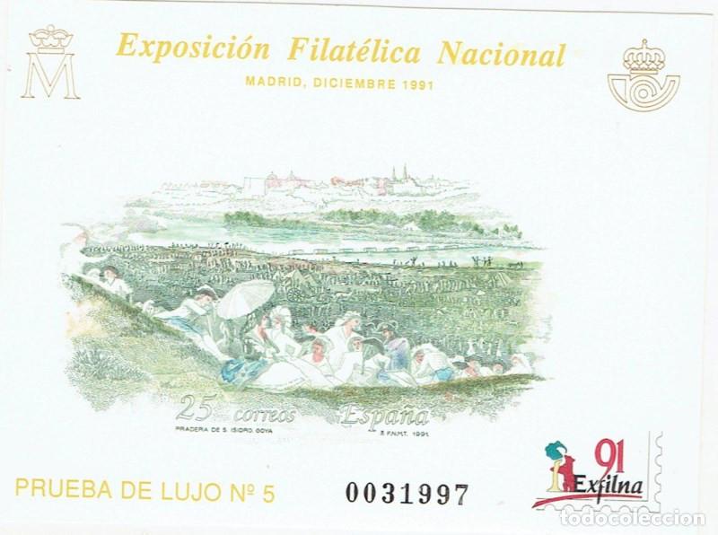 Sellos: FA5973. Prueba oficial, 1991, Exposicion Filatelica Nacional EXFILNA-91 Madrid
