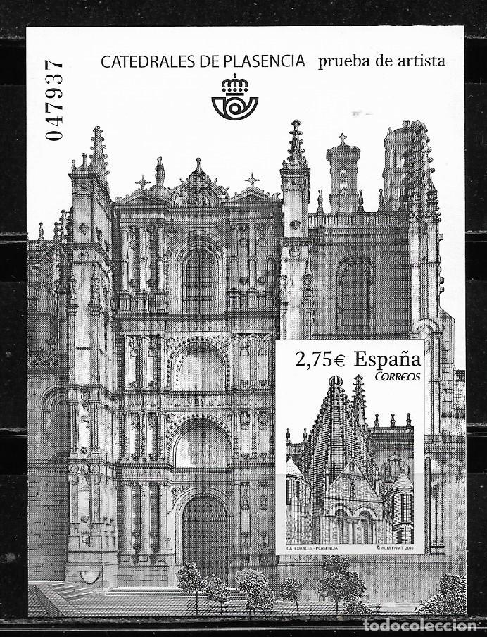 Sellos: ESPA&Ntilde;A 2010, PRUEBA OFICIAL EDIFIL 101 - CATEDRAL DE PLASENCIA. MNH.