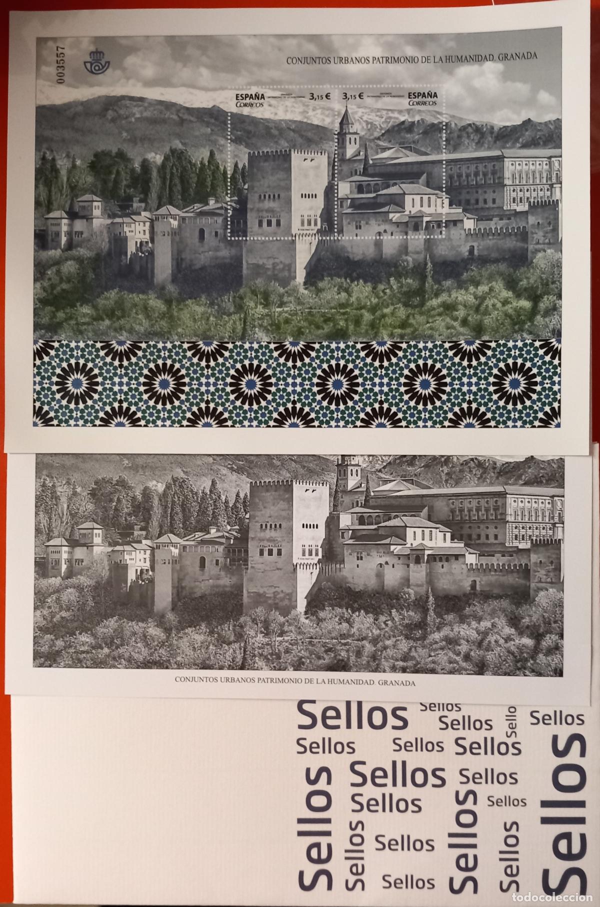 Selos: Sellos Espa&ntilde;a Pruebas de Lujo n 134 / 135 con carpetilla en NUEVO perfecto estado
