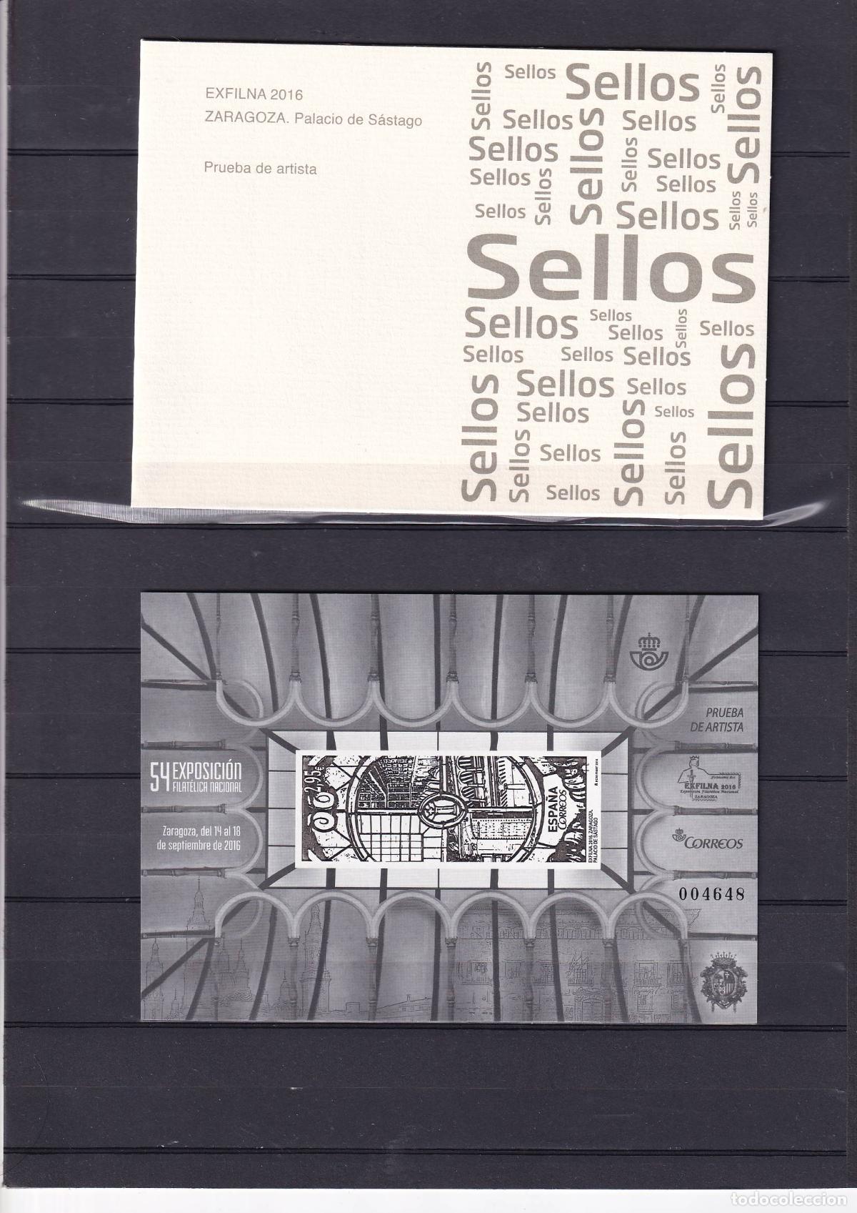 Briefmarken: Sellos Espa&ntilde;a Pruebas de Lujo n 127 con carpetilla en NUEVO perfecto estado