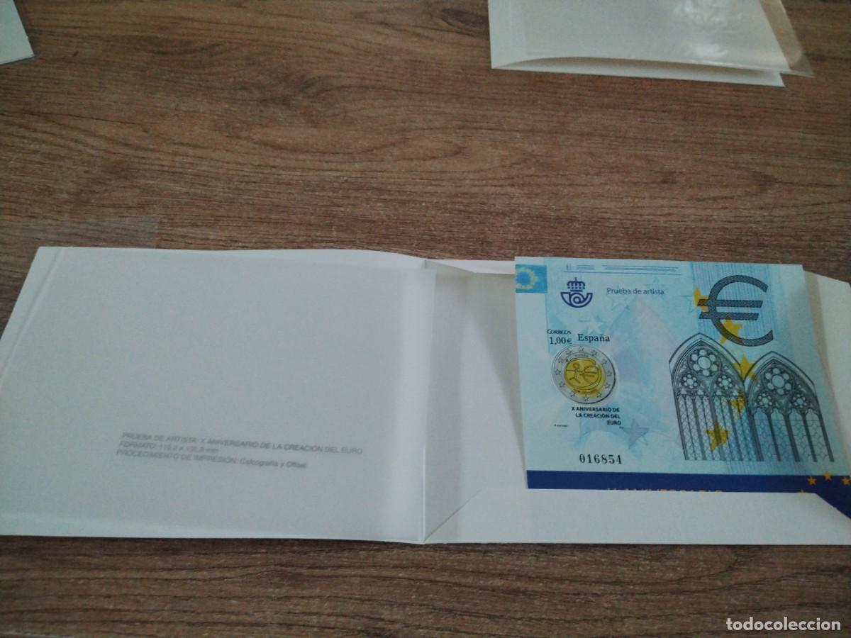 Sellos: PRUEBA ARTISTA ANIVERSARIO CREACION EURO