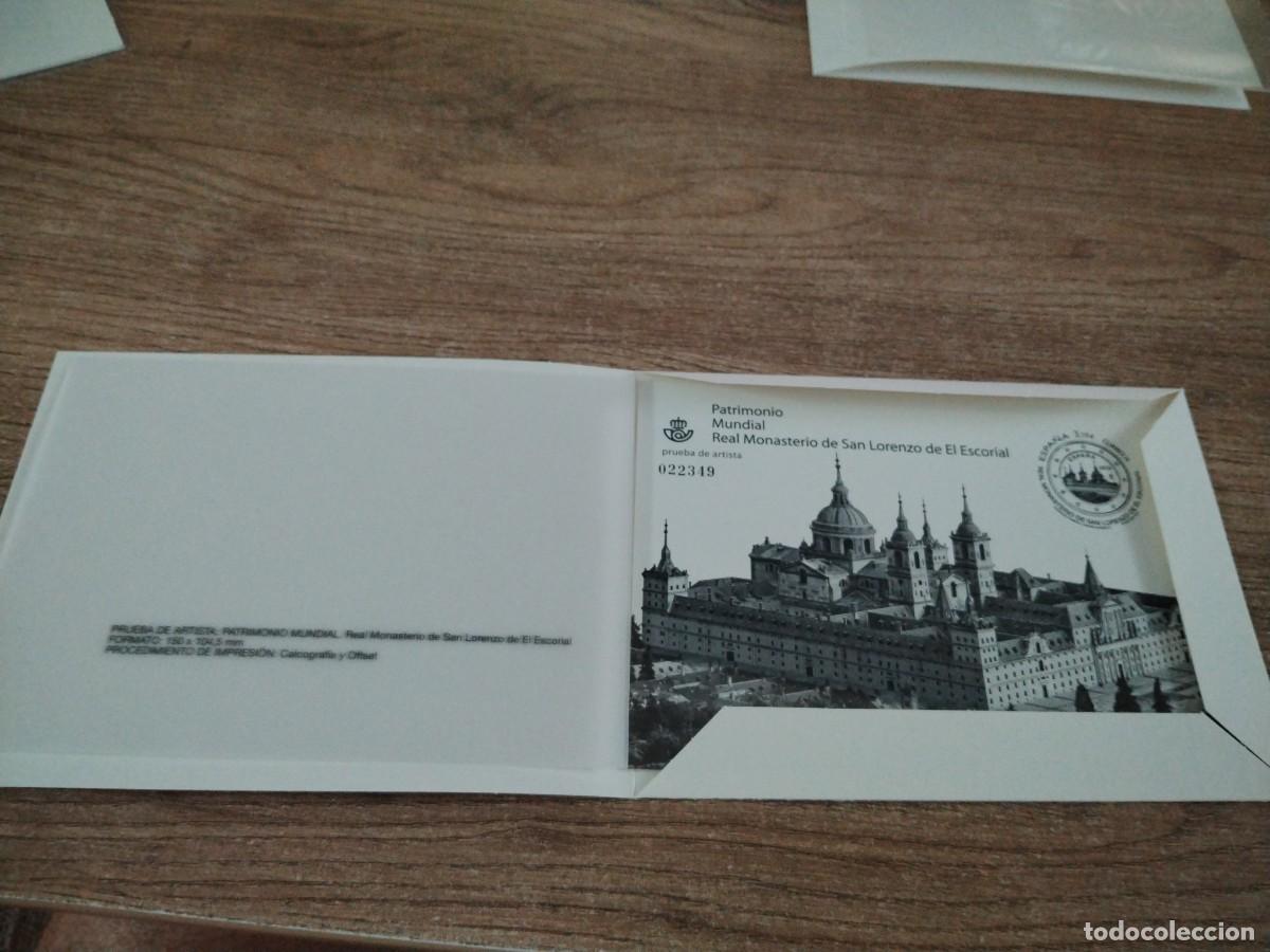 Sellos: PRUEBA ARTISTA MONASTERIO SAN LORENZO ESCORIAL