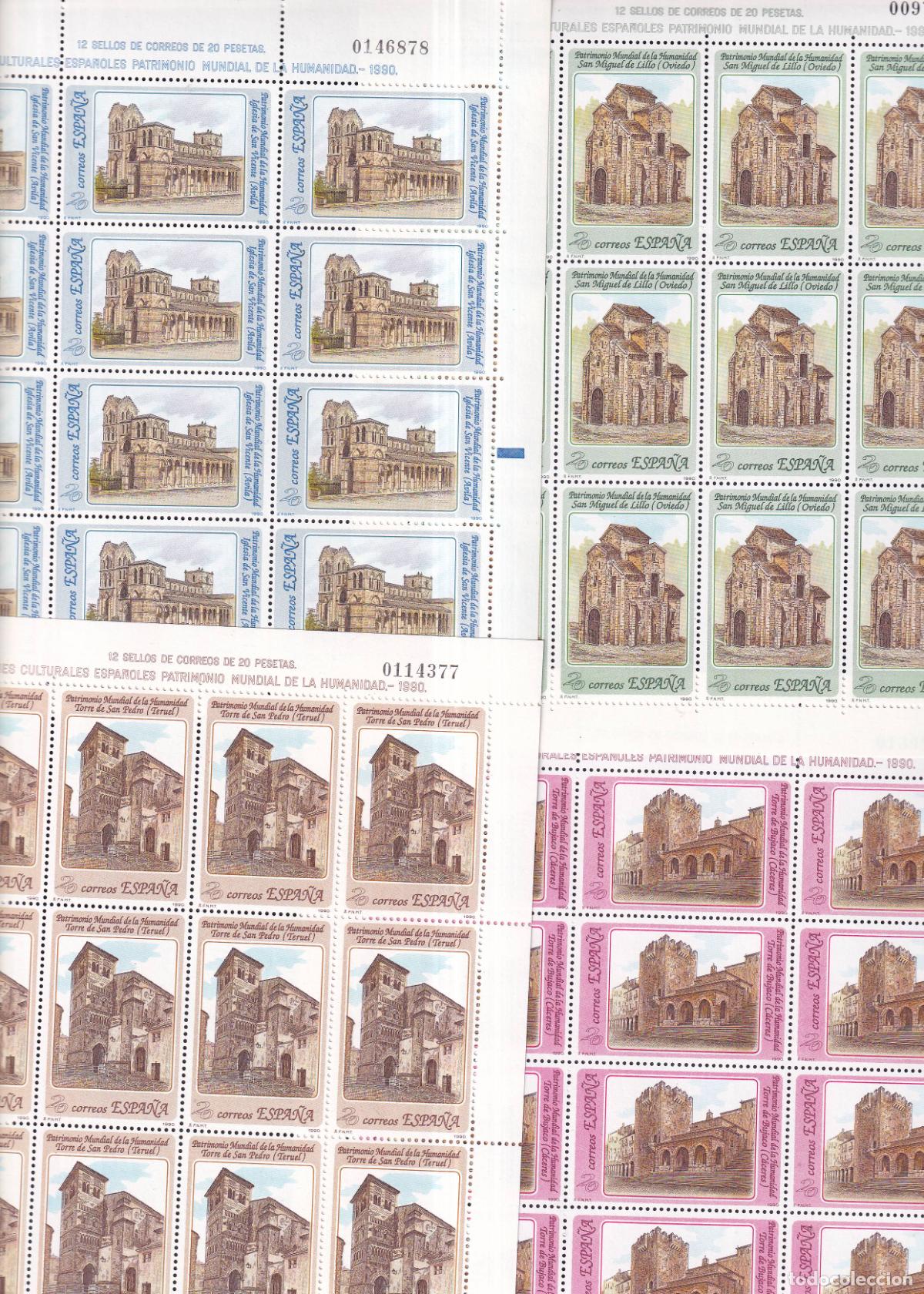 Briefmarken: Sellos Espa&ntilde;a A&ntilde;o 1990 minipliego n&ordm;20/23 Patrimonio de la humanidad valor catalogo 12&euro;