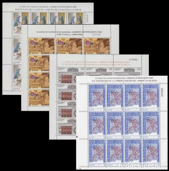Briefmarken: Sellos Espa&ntilde;a A&ntilde;o 1990 minipliego n&ordm;13/16 Centenarios valor catalogo 23,40&euro;