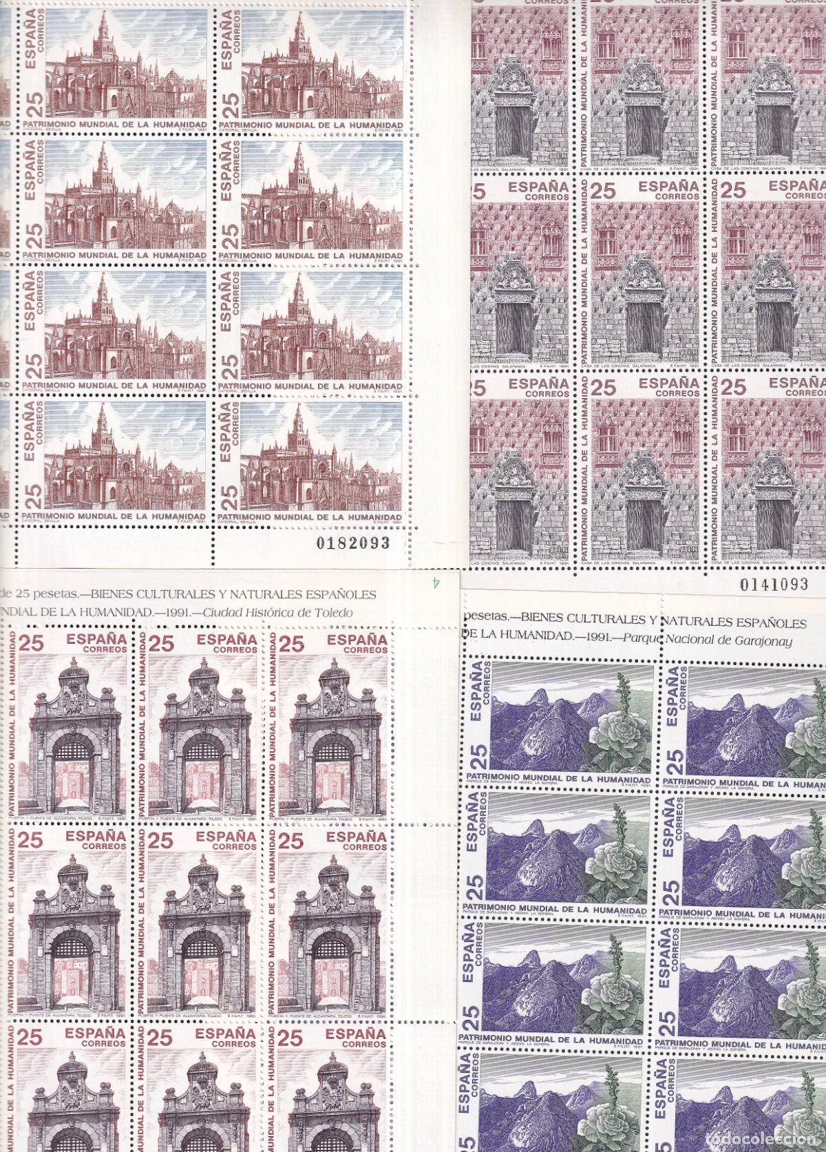 Briefmarken: Sellos Espa&ntilde;a A&ntilde;o 1991 minipliego n&ordm;35/38 Patrimonio de la humanidad valor catalogo 20&euro;