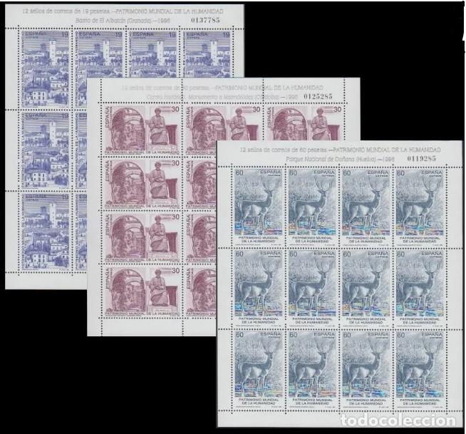 Timbres: Sellos Espa&ntilde;a A&ntilde;o 1996 minipliego n&ordm;51/53 Patrimonio de la humanidad valor catalogo 31,20&euro;