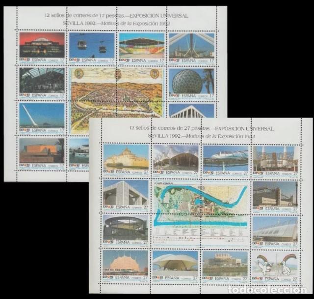 Sellos: Sellos Espa&ntilde;a A&ntilde;o 1992 minipliego n&ordm;42A/42B Expo 92 valor catalogo 11,50&euro;