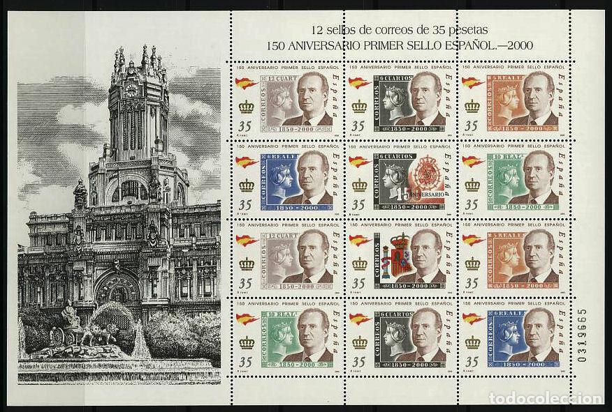 Francobolli: Sellos Espa&ntilde;a A&ntilde;o 2000 minipliego n&ordm;68 150 aniversario del Sello Espa&ntilde;ol valor catalogo 6,60&euro;