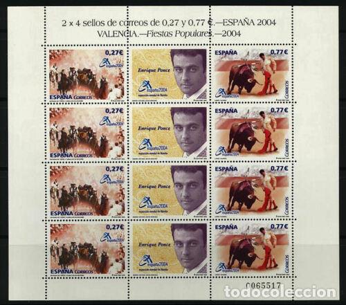 Sellos: Sellos Espa&ntilde;a A&ntilde;o 2004 minipliego n&ordm;83 Expo mundial de filatelia Valencia Valor de catalogo 9,80&euro;