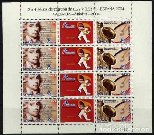 Briefmarken: Sellos Espa&ntilde;a A&ntilde;o 2004 minipliego n&ordm;82 Expo mundial de filatelia Valencia Valor de catalogo 7,4&euro;