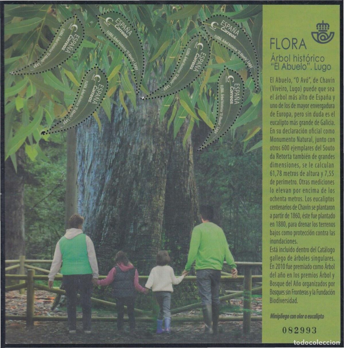Briefmarken: Sellos Espa&ntilde;a A&ntilde;o 2018 minipliego n&ordm;95 Flora arbol historico valor catalogo 27,00&euro;