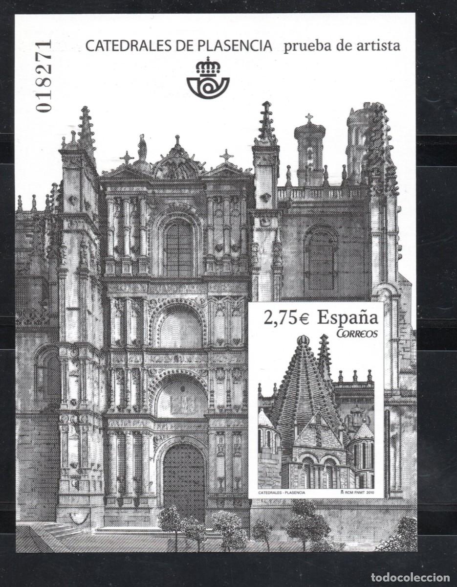 Sellos: PRUEBA DE LUJO 101** CATEDRAL DE PLASENCIA EN CARTERITA