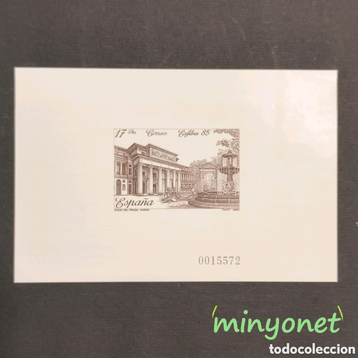 Timbres: Prueba unicolor 8 Exfilna 85 Exposicion Filat&egrave;lica Nacional